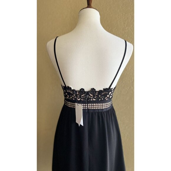 Theory Womens Black Melaena Blush Contrast Crochet Lace Dress Multi sizes $455 - Picture 7 of 12